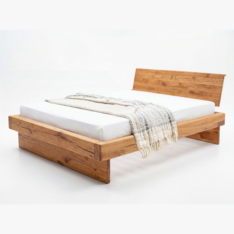 Massives Ehebett aus Eiche für zwei 180 x 200 cm