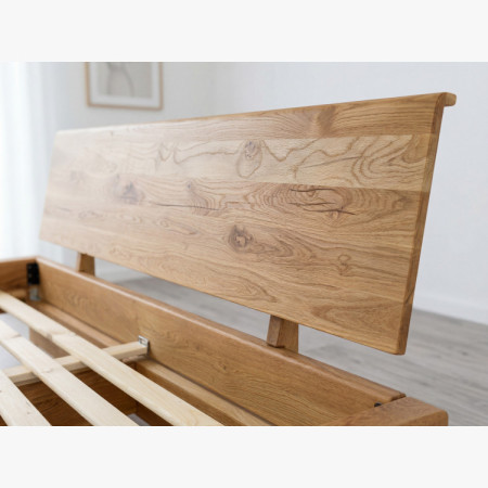 Massives Ehebett aus Eiche für zwei 180 x 200 cm