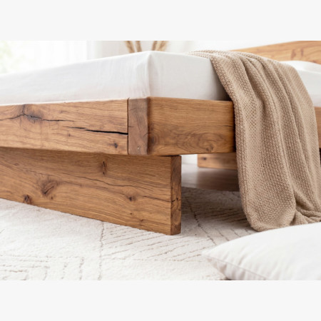 Massives Ehebett aus Eiche für zwei 180 x 200 cm