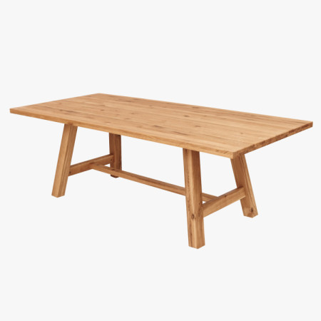 Jídelní stůl aus Eichenholz 220 x 100 cm rechteckig