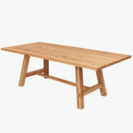 Jídelní stůl aus Eichenholz 220 x 100 cm rechteckig