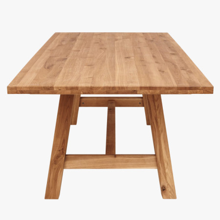 Jídelní stůl aus Eichenholz 220 x 100 cm rechteckig