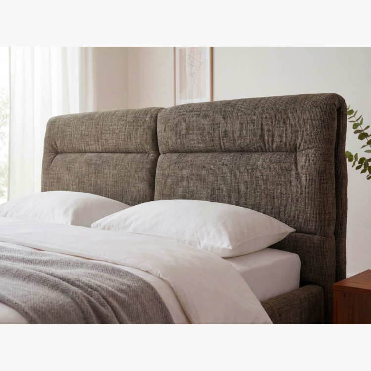 Čalouněná postel s úložným prostorem tmavě zelená, 180 x 200 cm