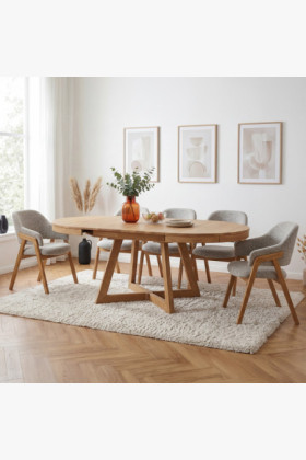 Esstisch Valencia aus Eiche ausziehbar 120–200 cm 2