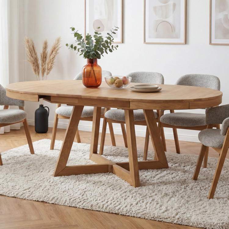 Esstisch Valencia aus Eiche ausziehbar 120–200 cm