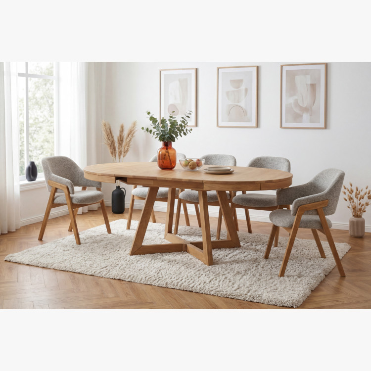 Esstisch Valencia aus Eiche ausziehbar 120–200 cm