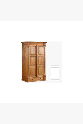 ŠATNÍ SCHRANK PRESTIGE (D-SAW-67 A) BRAUNER LACK 2