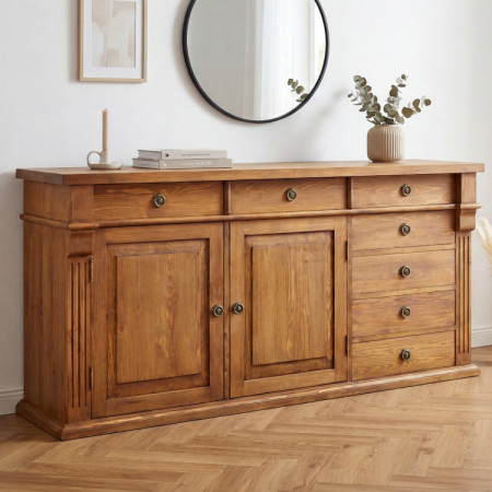 KOMMODE AUS HOLZ PRESTIGE (D-COM-69) BRAUNER LACK