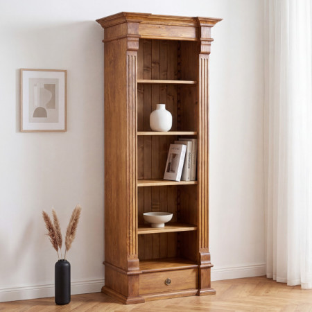 REGAL FÜR BÜCHER PRESTIGE (D-REG-60) BRAUN LACKIERT