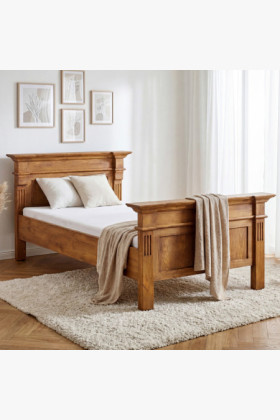 POSTEL AUS MASSIVHOLZ PRESTIGE (90 X 200) LACK BRAUN