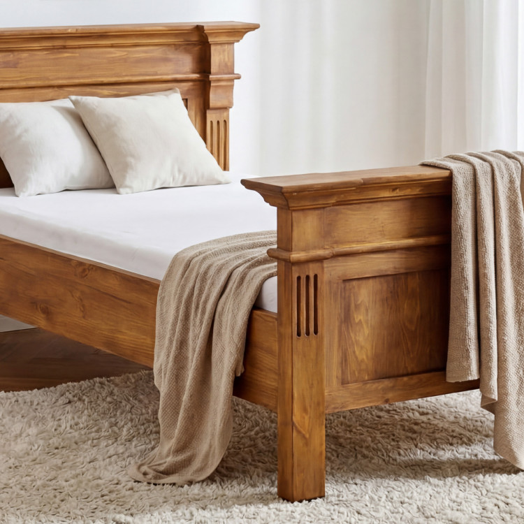 POSTEL AUS MASSIVHOLZ PRESTIGE (90 X 200) LACK BRAUN