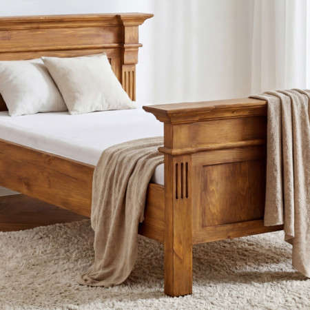 POSTEL AUS MASSIVHOLZ PRESTIGE (90 X 200) LACK BRAUN