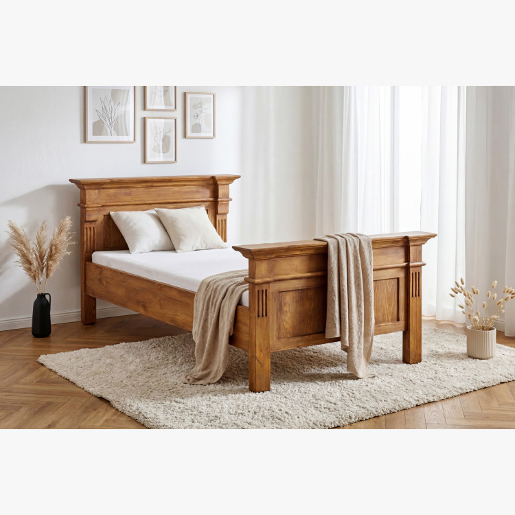 POSTEL AUS MASSIVHOLZ PRESTIGE (90 X 200) LACK BRAUN