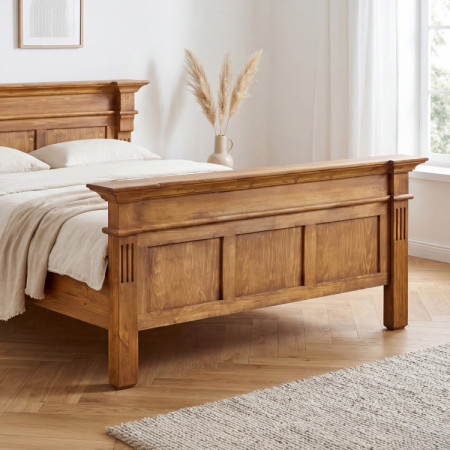 POSTEL AUS MASSIVHOLZ PRESTIGE (160 X 200) BRAUN LACKIERT