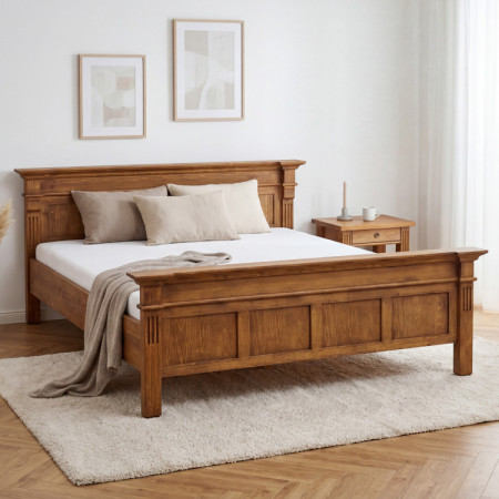 POSTEL AUS MASSIVHOLZ PRESTIGE (180 X 200) LACK BRAUN