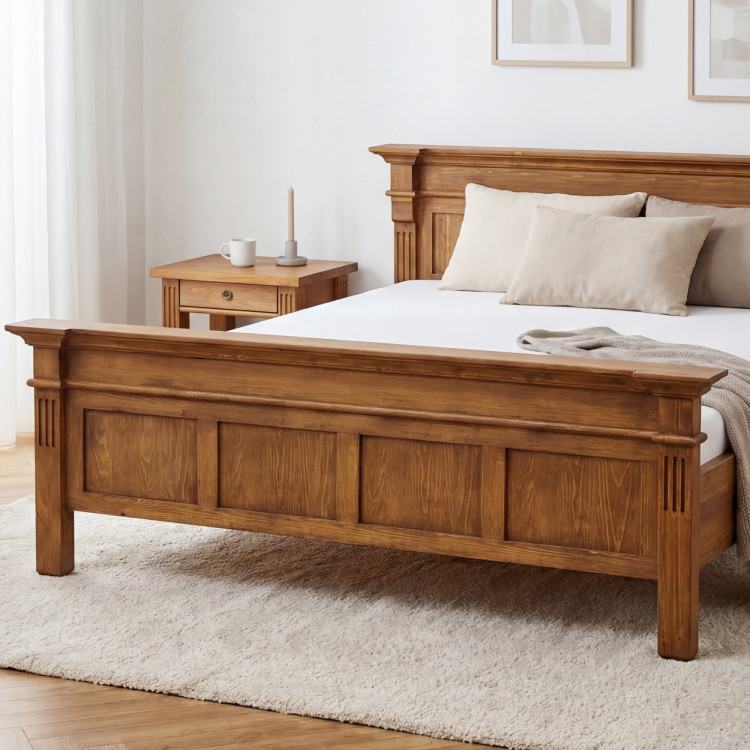 POSTEL AUS MASSIVHOLZ PRESTIGE (180 X 200) LACK BRAUN