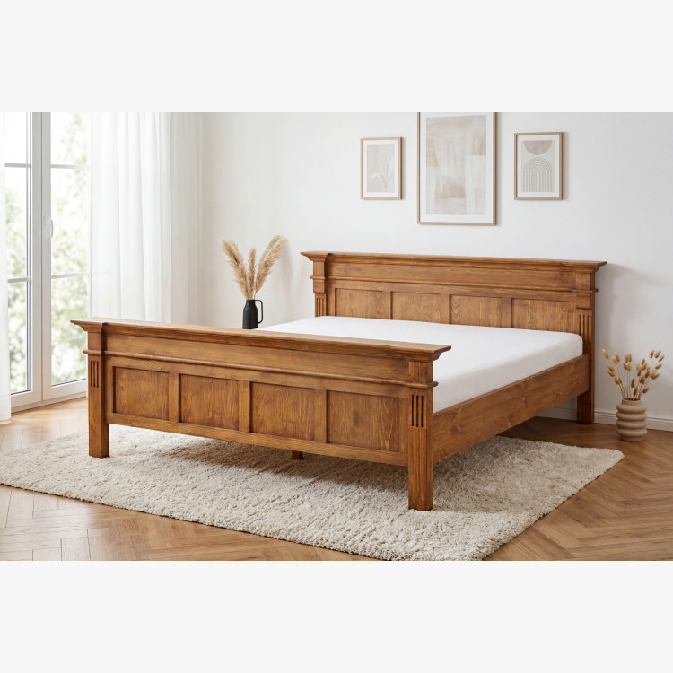 POSTEL AUS MASSIVHOLZ PRESTIGE (180 X 200) LACK BRAUN