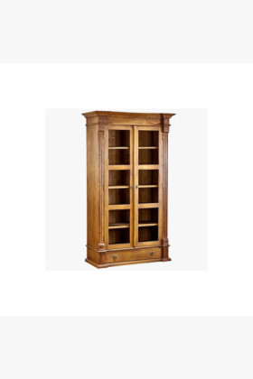 KNIENREGAL MIT TÜREN PRESTIGE, BRAUNER LACK 2