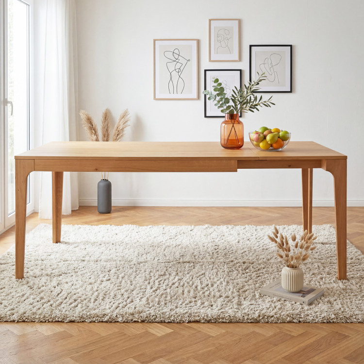Ausziehbarer Holztisch - Eiche 140-190 cm