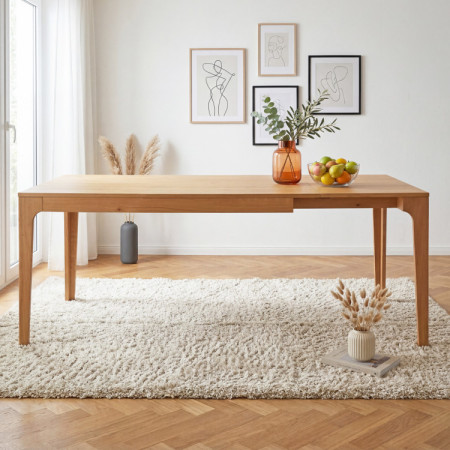Ausziehbarer Holztisch - Eiche 140-190 cm