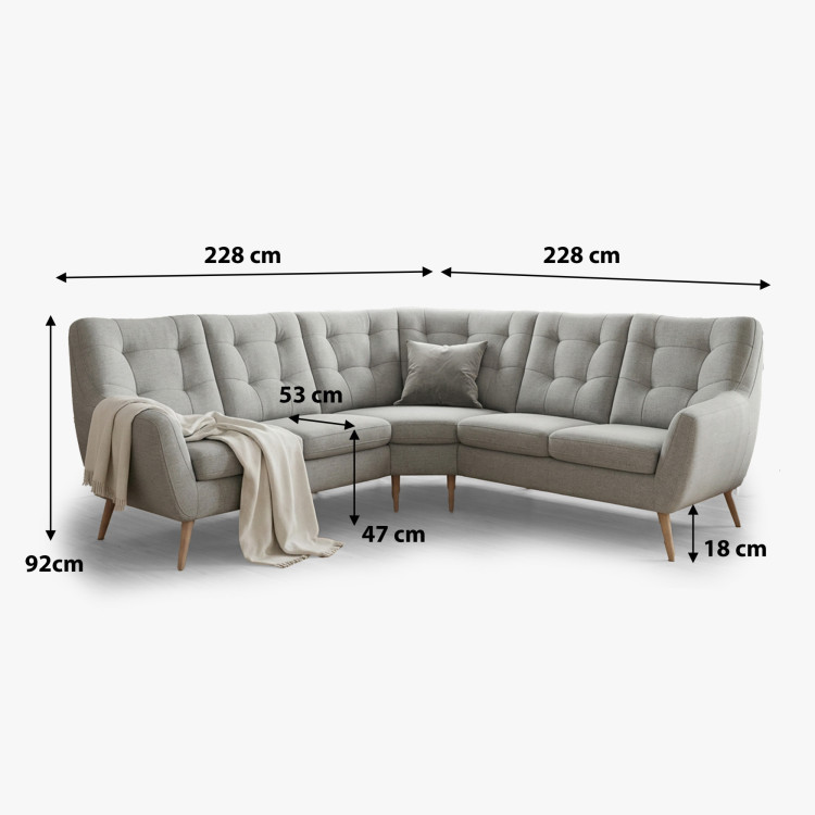 Severische Eckcouch Scandi