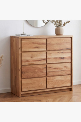 Massive Eichenkommode aus Eiche – Breite 88,5 cm, Höhe 97,5 cm