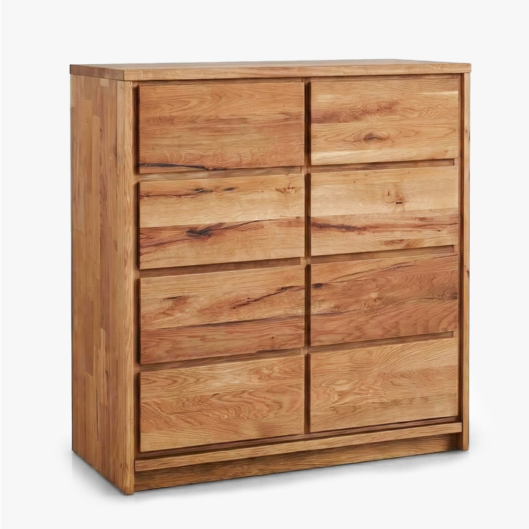 Massive Eichenkommode aus Eiche – Breite 88,5 cm, Höhe 97,5 cm