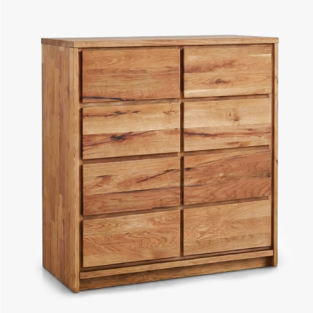 Massive Eichenkommode aus Eiche – Breite 88,5 cm, Höhe 97,5 cm