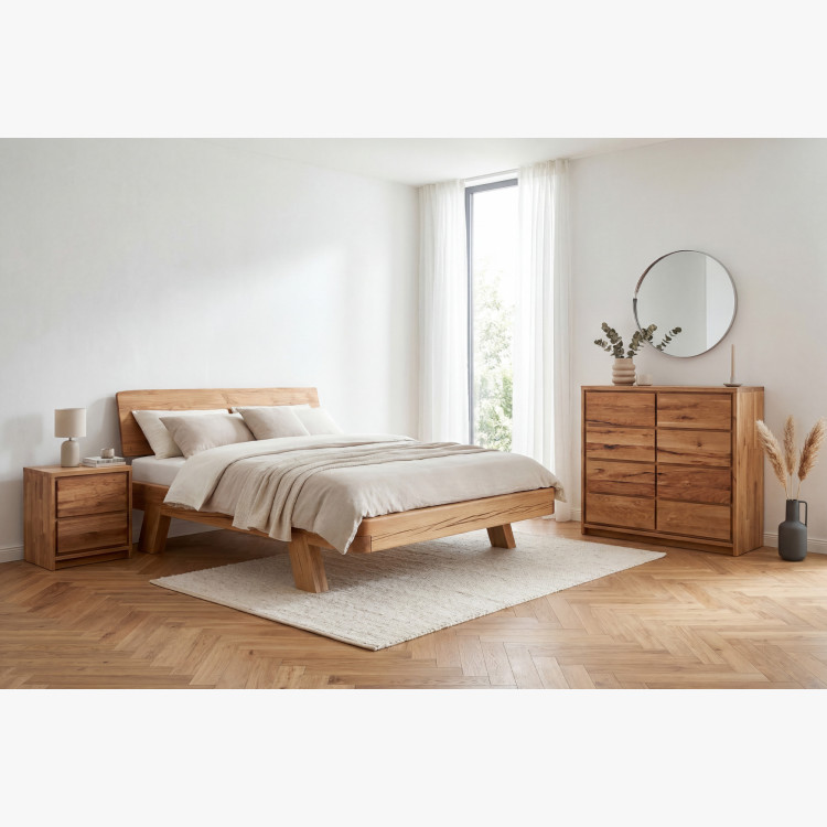 Massive Eichenkommode aus Eiche – Breite 88,5 cm, Höhe 97,5 cm