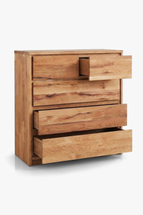 Massive Eichenkommode aus Eiche – Breite 88,5 cm, Höhe 97,5 cm 2