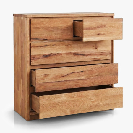 Massive Eichenkommode aus Eiche – Breite 88,5 cm, Höhe 97,5 cm