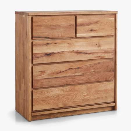 Massive Eichenkommode aus Eiche – Breite 88,5 cm, Höhe 97,5 cm