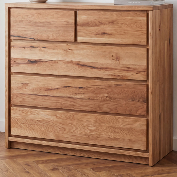 Massive Eichenkommode aus Eiche – Breite 88,5 cm, Höhe 97,5 cm