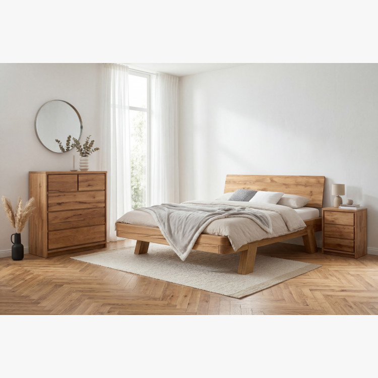 Massive Eichenkommode aus Eiche – Breite 88,5 cm, Höhe 97,5 cm