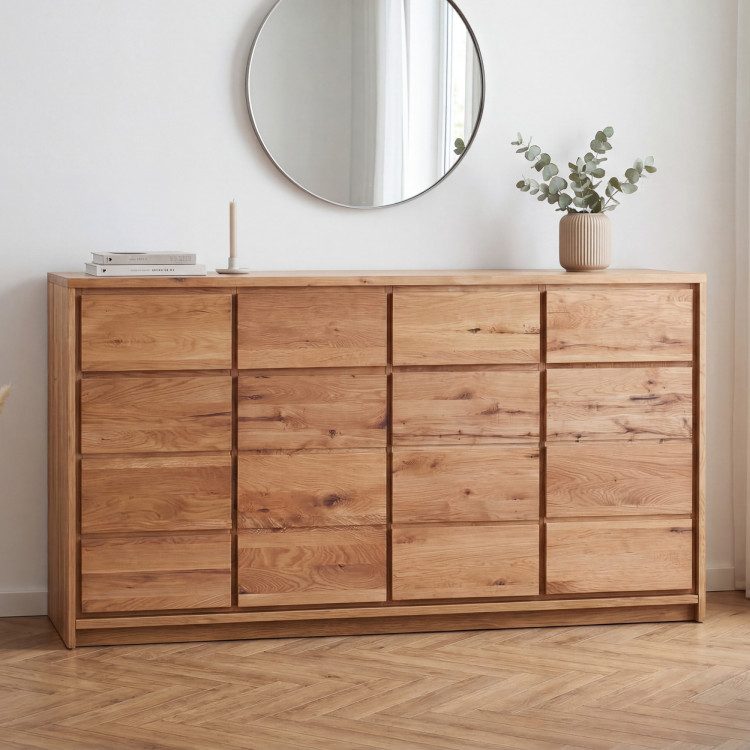 Široká Eichenkommode aus Eiche – Breite 171,5 cm