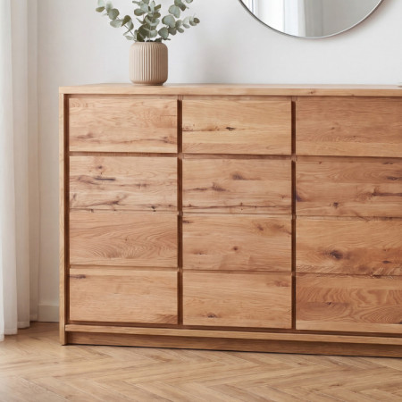 Široká Eichenkommode aus Eiche – Breite 171,5 cm