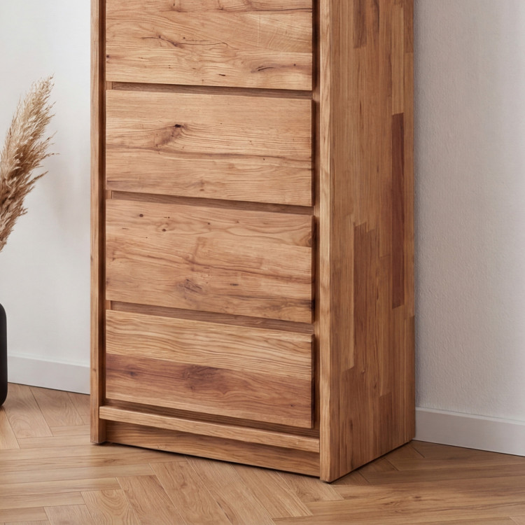 Úschränk hohe Kommode aus Eiche – 5 Schubladen