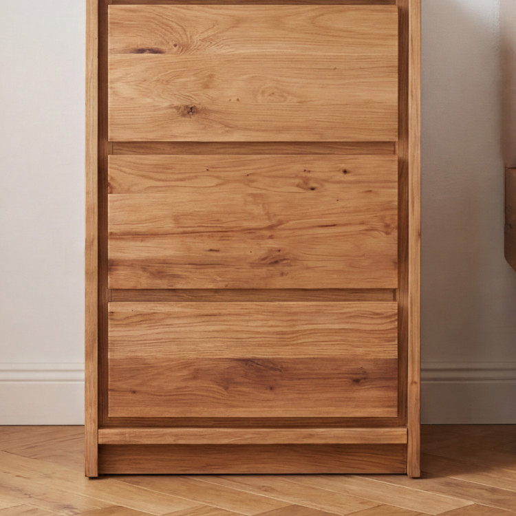 Eichennachttisch aus Eiche – 3 Schubladen
