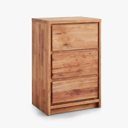 Eichennachttisch aus Eiche – 3 Schubladen