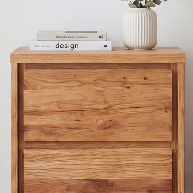 Nachttisch aus Eiche – 2 Schubladen