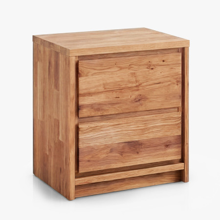 Nachttisch aus Eiche – 2 Schubladen