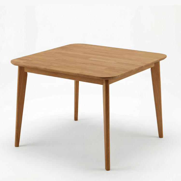 Eckiger Eichentisch, Liam 90 x 90