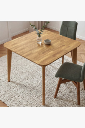 Eckiger Eichentisch, Liam 90 x 90 2