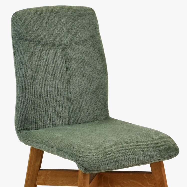 Esszimmerstühle YORK, grün - easy clean