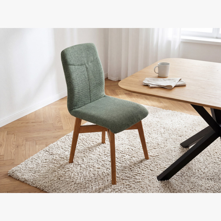 Esszimmerstühle YORK, grün - easy clean