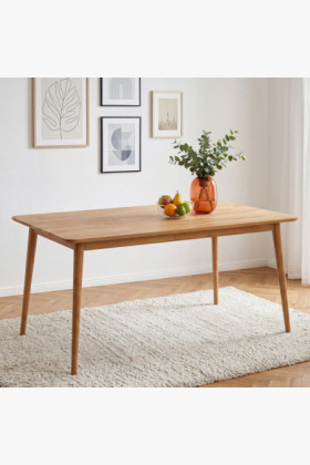 Massiver Esstisch aus Eichenholz Eko 140 x 90 cm