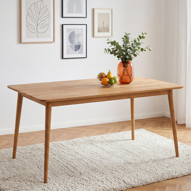 Massiver Esstisch aus Eichenholz Eko 140 x 90 cm