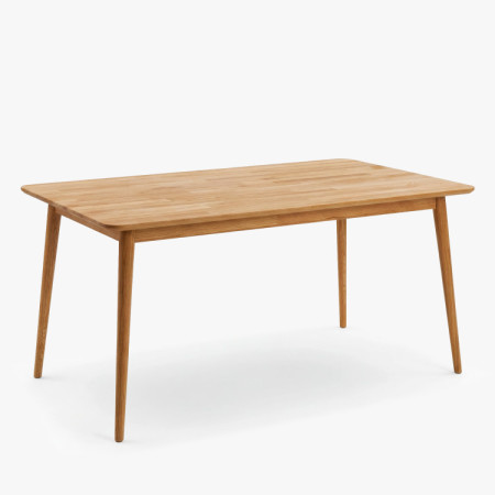 Massiver Esstisch aus Eichenholz Eko 140 x 90 cm