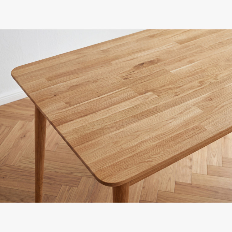 Massiver Esstisch aus Eichenholz Eko 140 x 90 cm