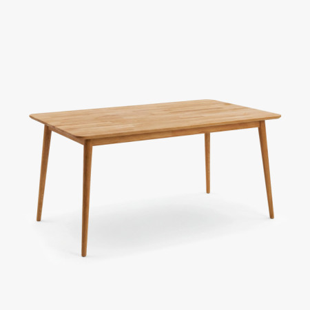 Massiver Esstisch aus Eichenholz Eko 140 x 90 cm